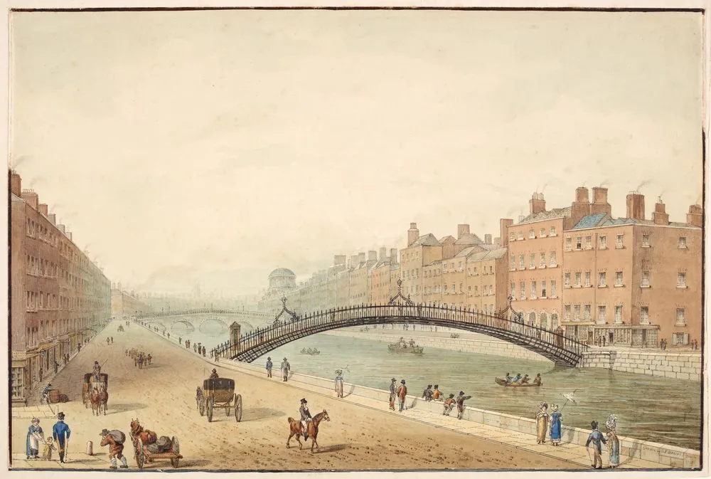 The Ha’Penny Bridge, Dublin, Samuel Frederick Brocas