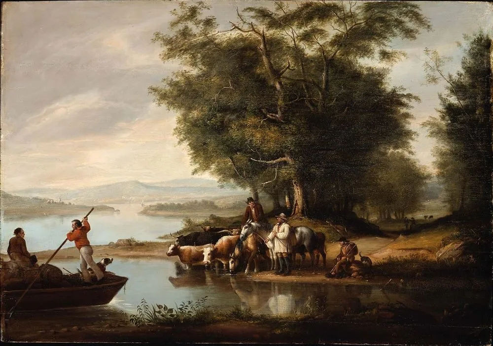 Landscape with Cows, Alvan Fisher