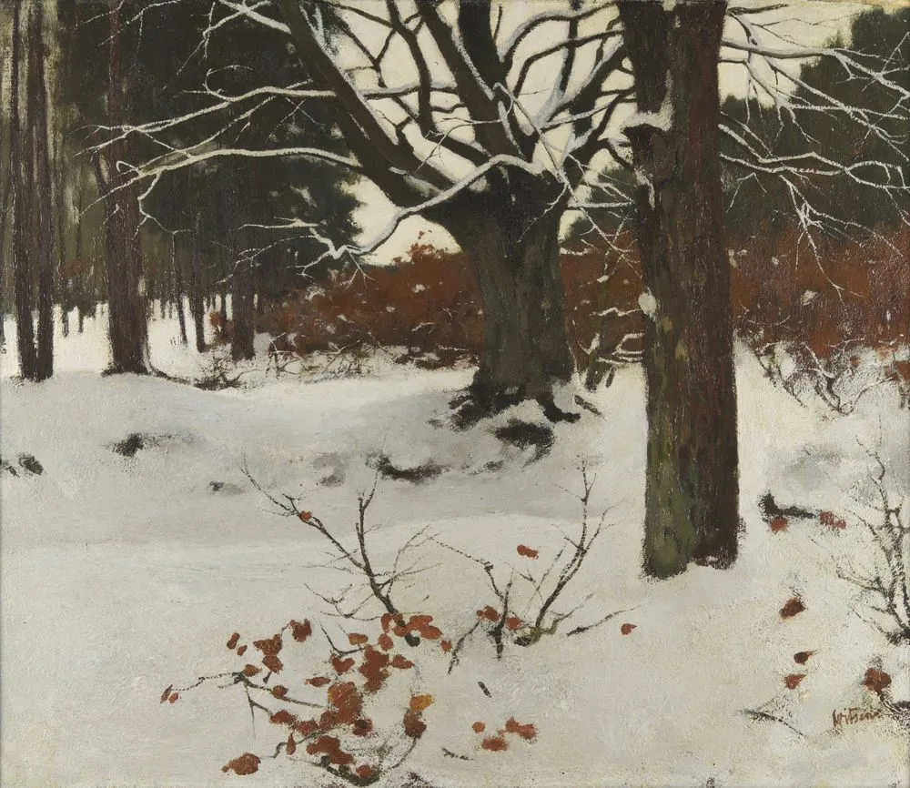 Bos in de sneeuw, Willem Witsen