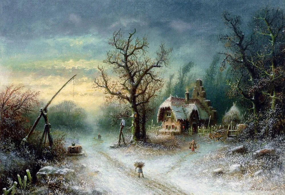 Winter Landscape, Albert Bredow