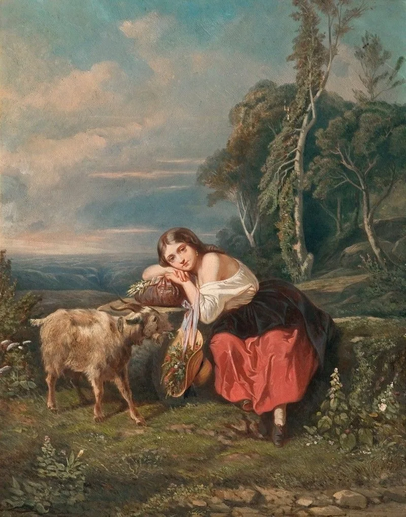 The Shepherd Girl, Camille Roqueplan