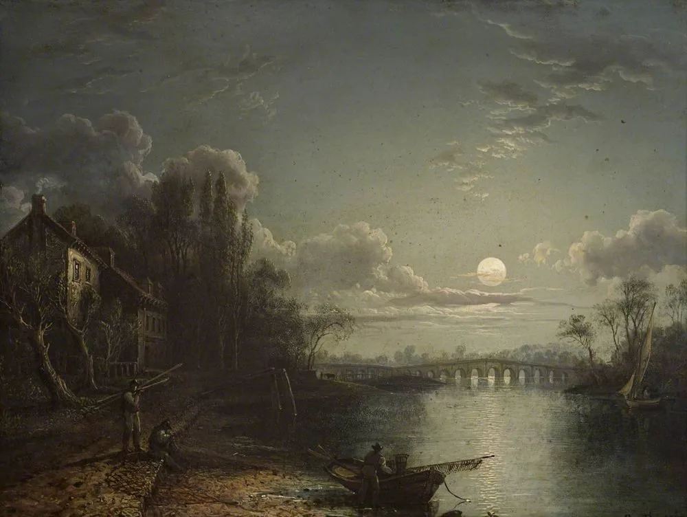 Called Walton Bridge by Moonlight (actually Chertsey Bridge), Sebastian Pether