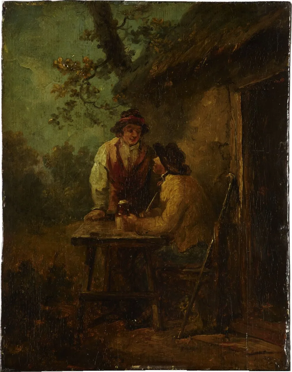 Peasants in front of a Hut