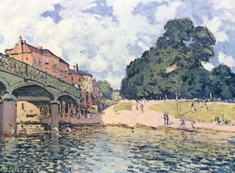 Bridge at Hampton Court, Alfred Sisley