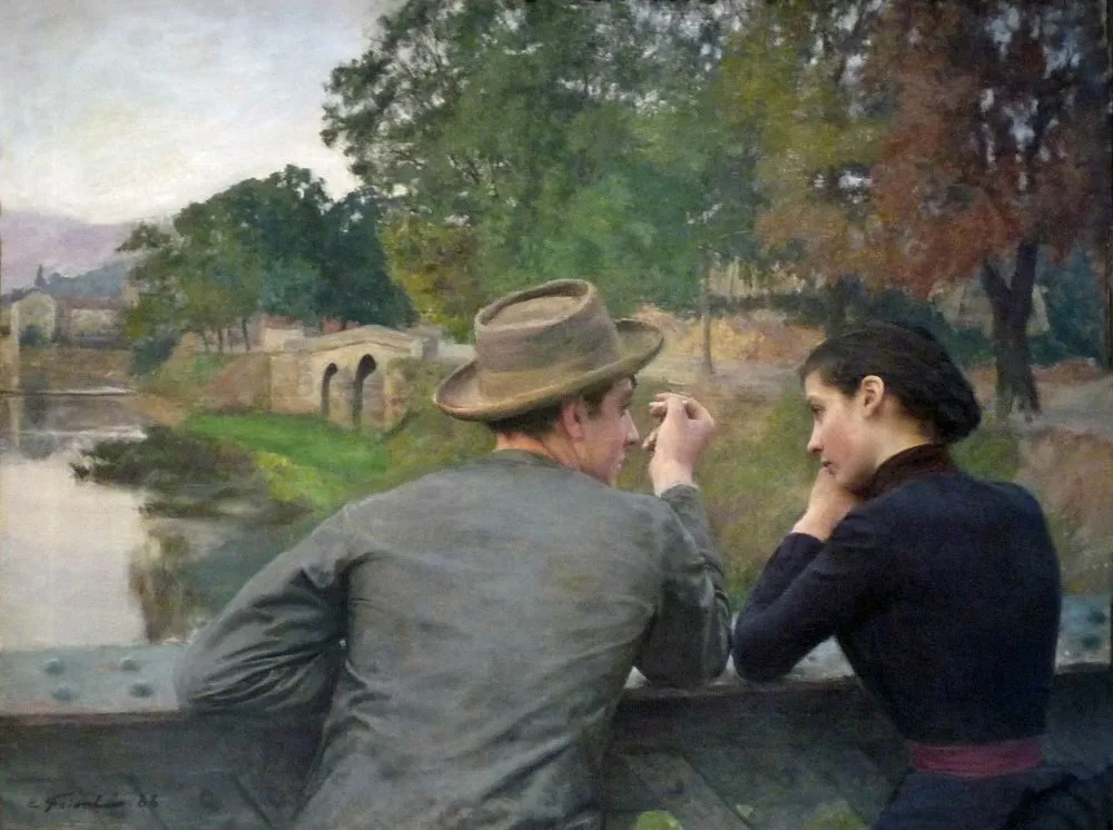 The Lovers (Autumn Evening), Émile Friant