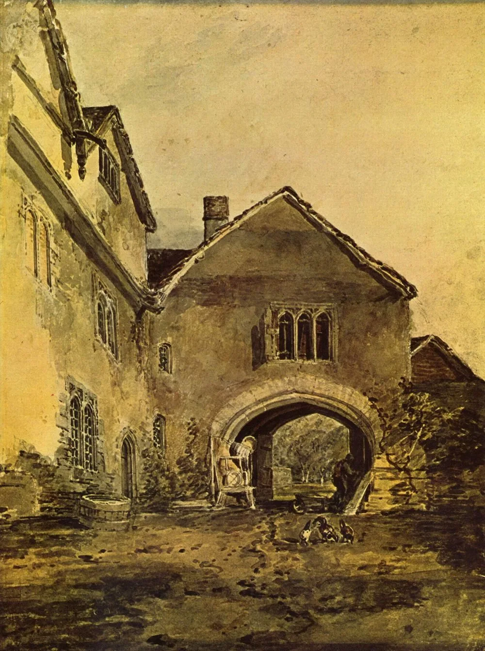 L’Entrée d’un manoir, J. M. W. Turner