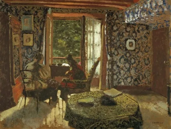 Interior (Madame Vuillard and Grandmother Roussel at L’Étang-la-Ville), Édouard Vuillard