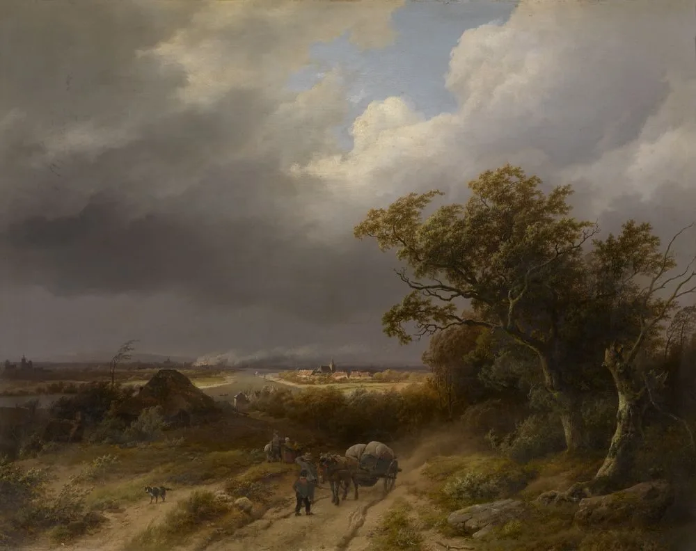 Landscape near Cleves, Barend Cornelis Koekkoek