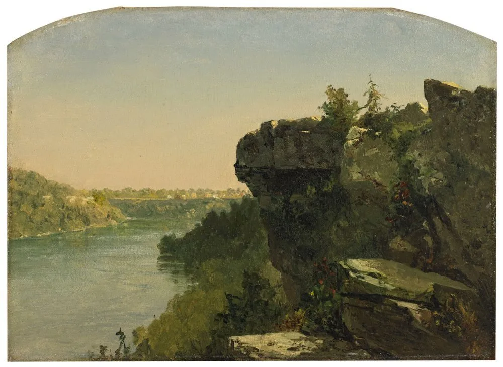 Overlooking the River From the Cliffs, John Frederick Kensett
