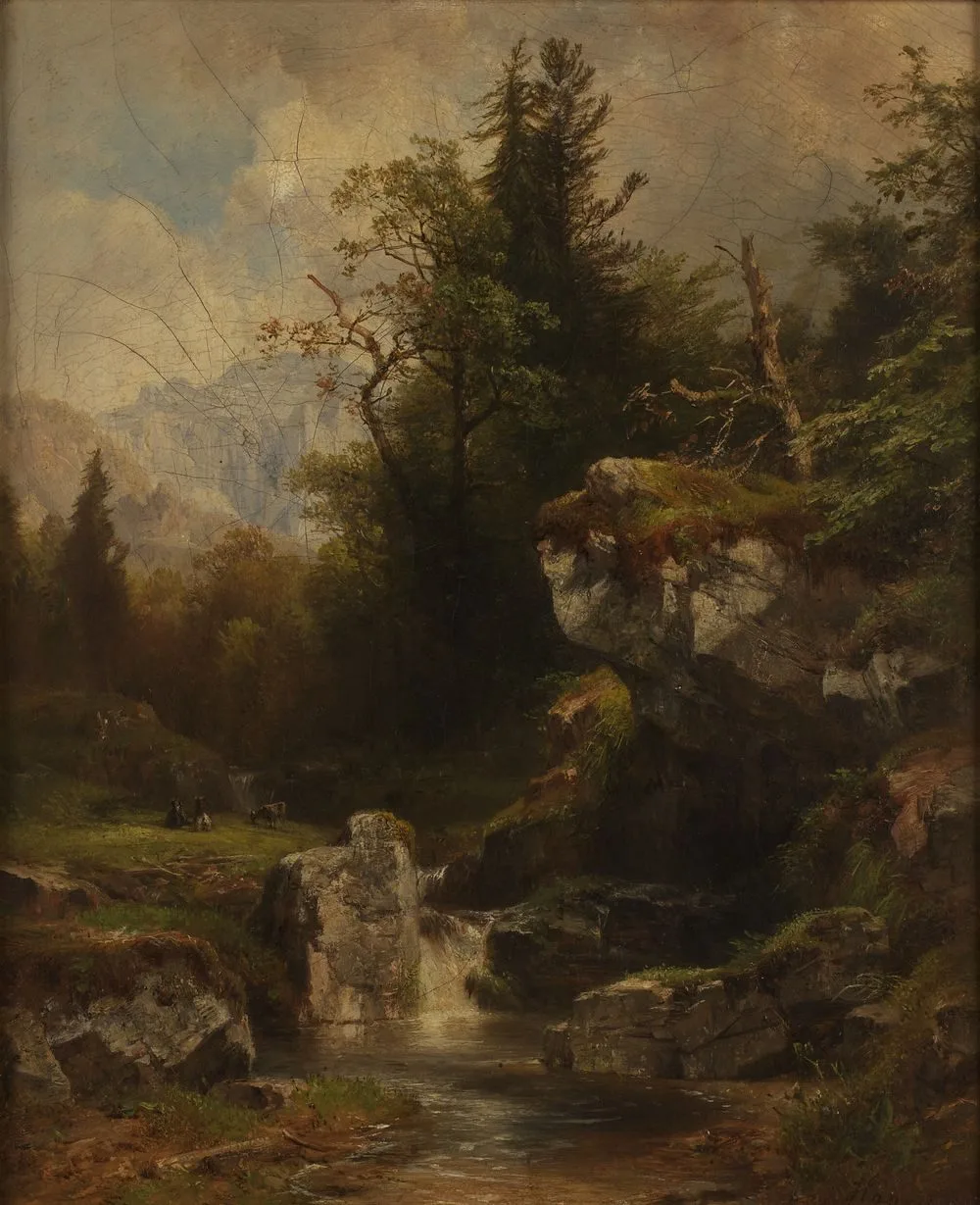 Landschaft im Salzkammergut, Anton Hansch