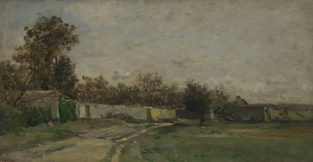 The Garden Wall, Charles-François Daubigny
