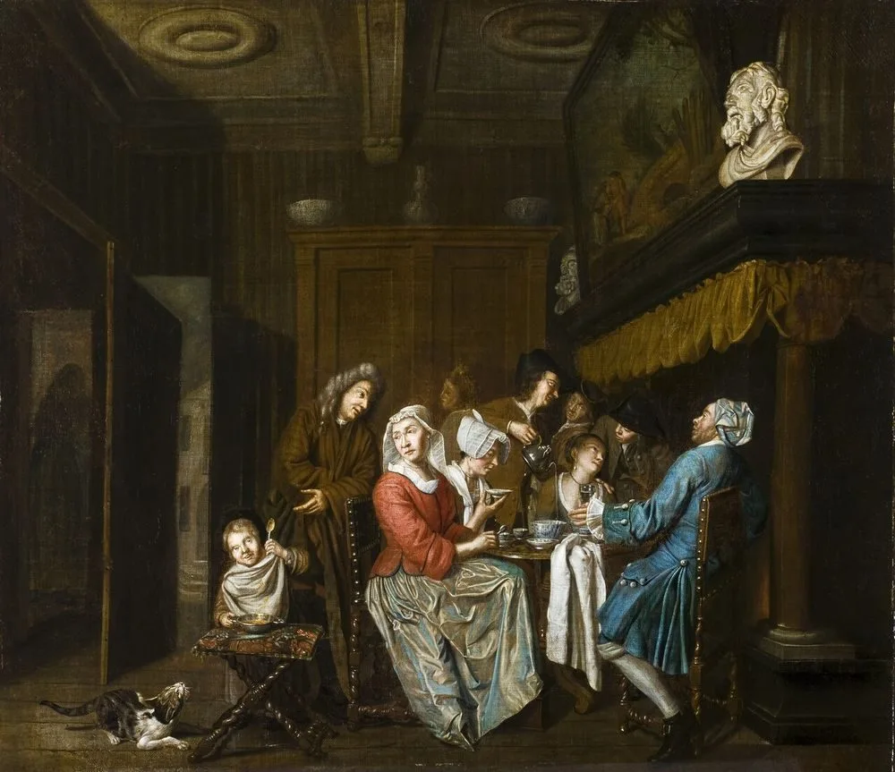 A Tea Party, Jan Josef Horemans the Elder
