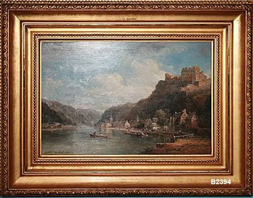 La ville de Sankt Goar sur le Rhin, Pierre-Justin Ouvrié