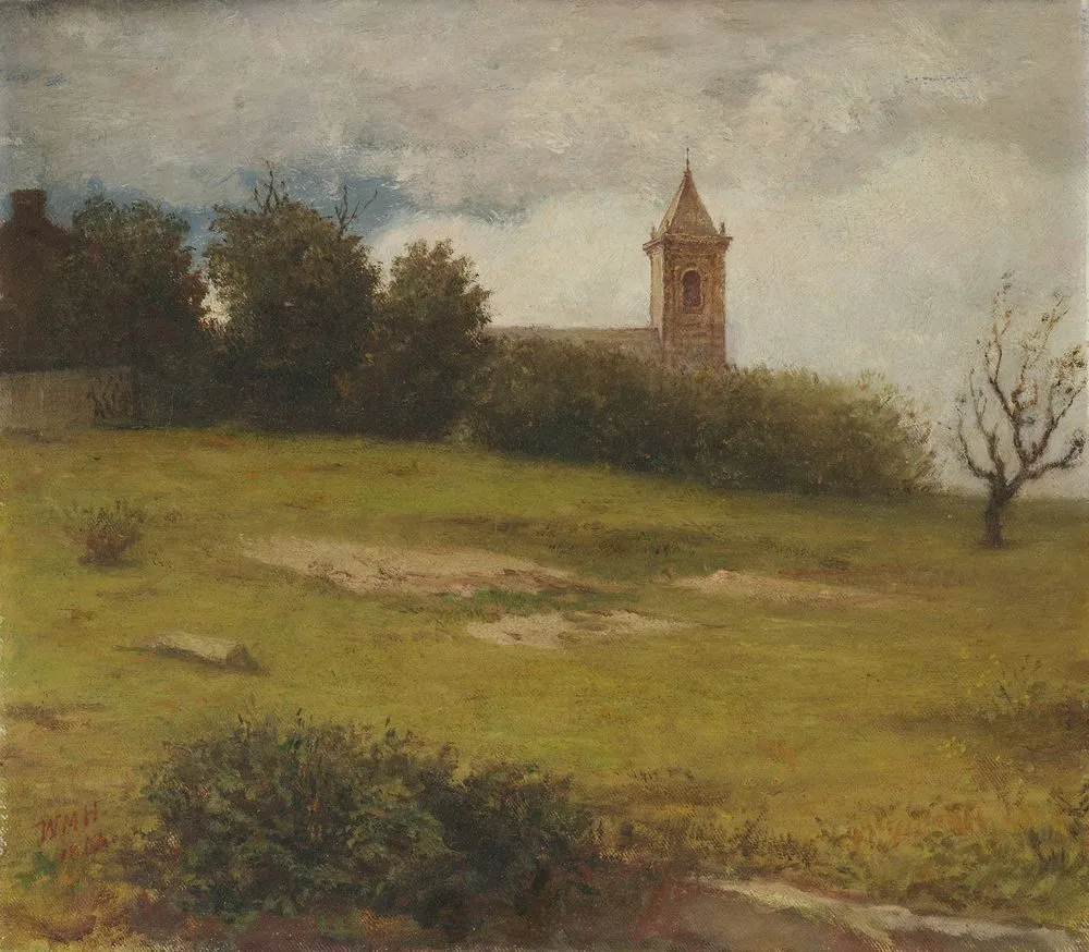 Landscape, The Village Church, William Morris Hunt