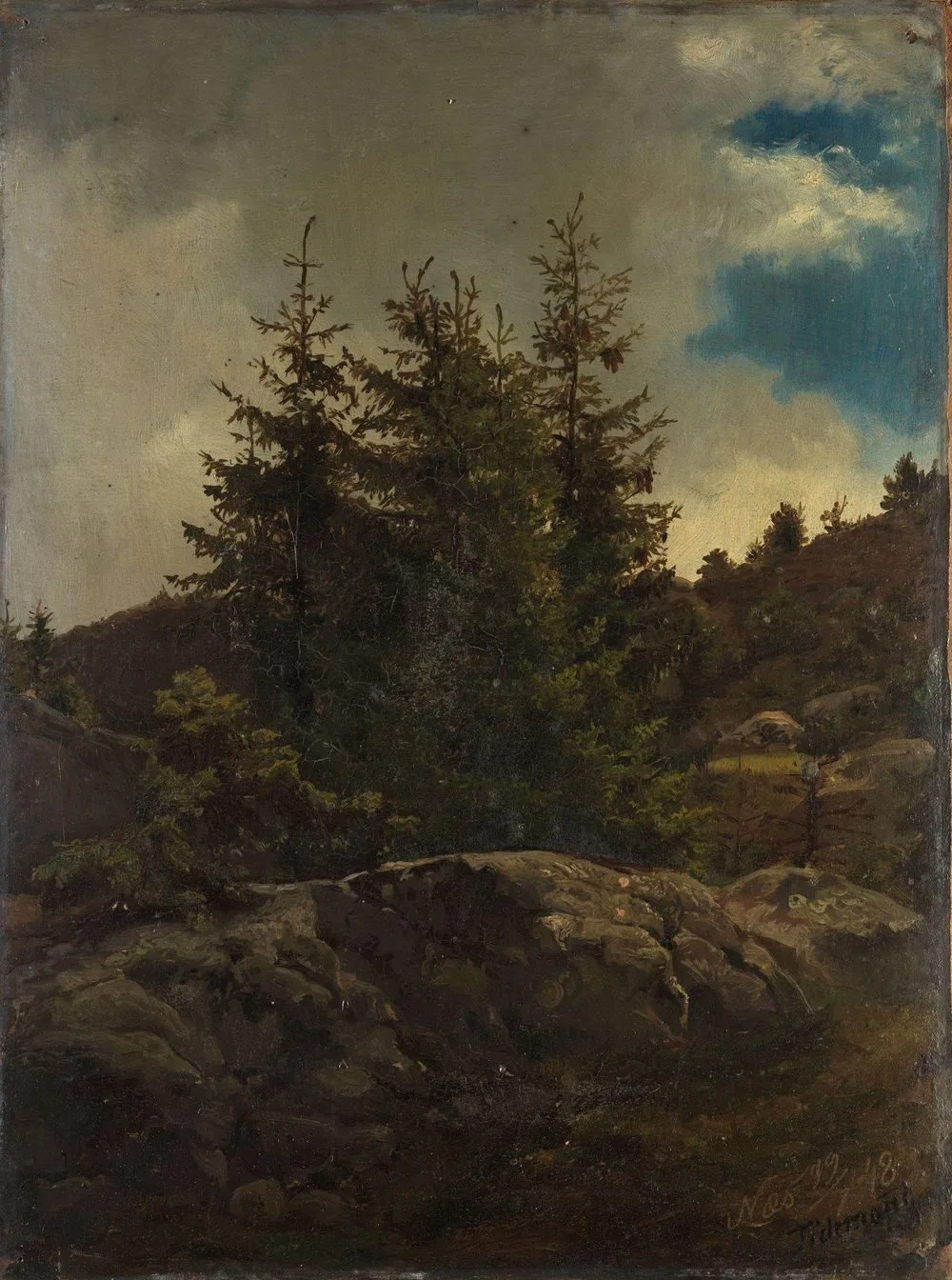 Landscape from Nes in Hallingdal, Adolph Tidemand
