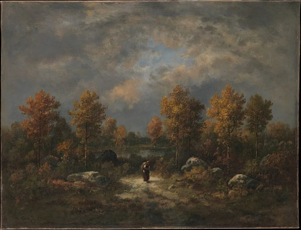 Autumn: The Woodland Pond, Narcisse Virgilio Díaz