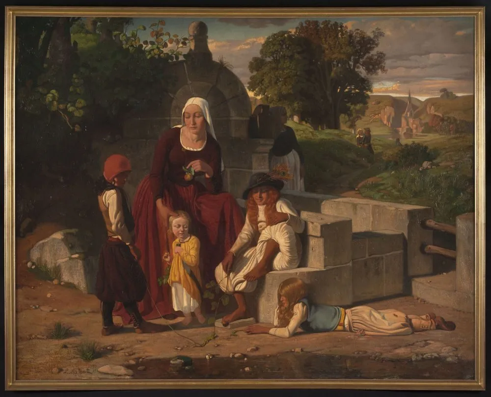 At the Fountain, Louis Matout