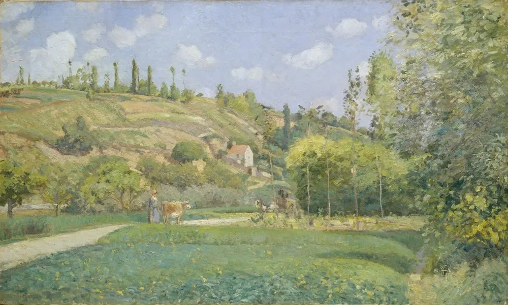 A Cowherd at Valhermeil, Auvers-sur-Oise, Camille Pissarro