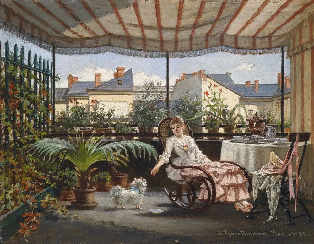 Teatime on the Verandah, August Borckmann