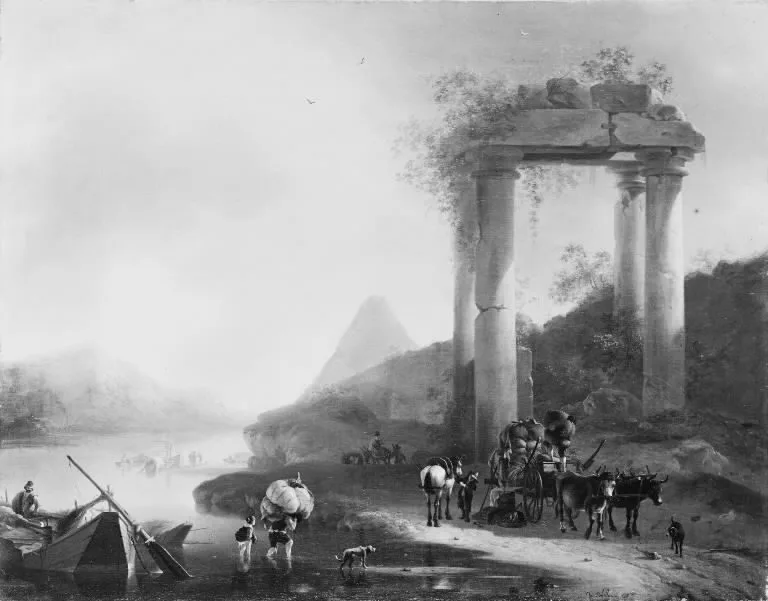 Italian Landscape with Classical Ruins, Willem Schellinks