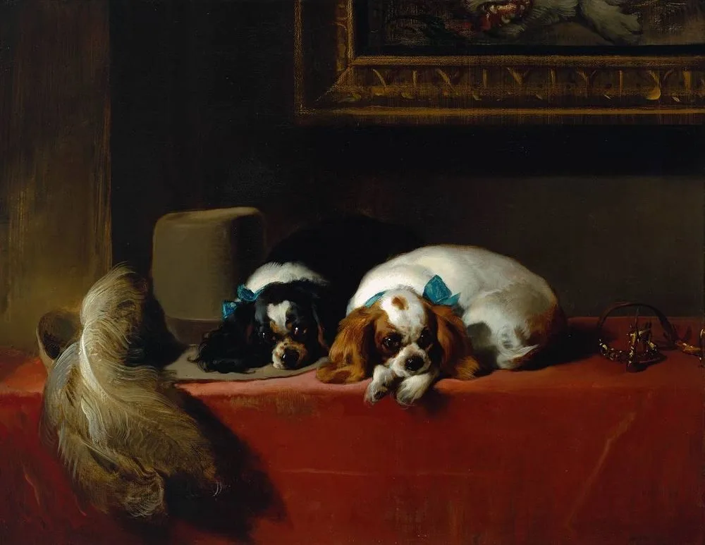 King Charles Spaniels (‘The Cavalier’s Pets’), Edwin Landseer