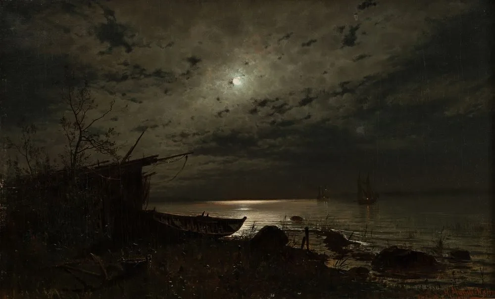 Moonlight over the Sea, Hjalmar Munsterhjelm