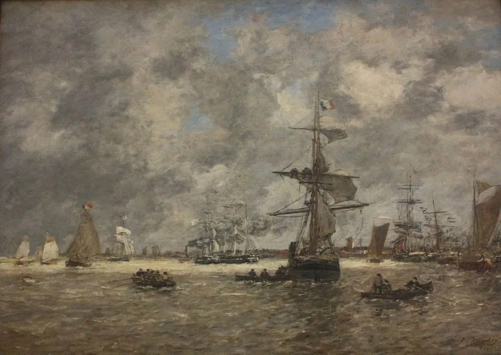 harbour of Antwerpen, Eugène Louis Boudin