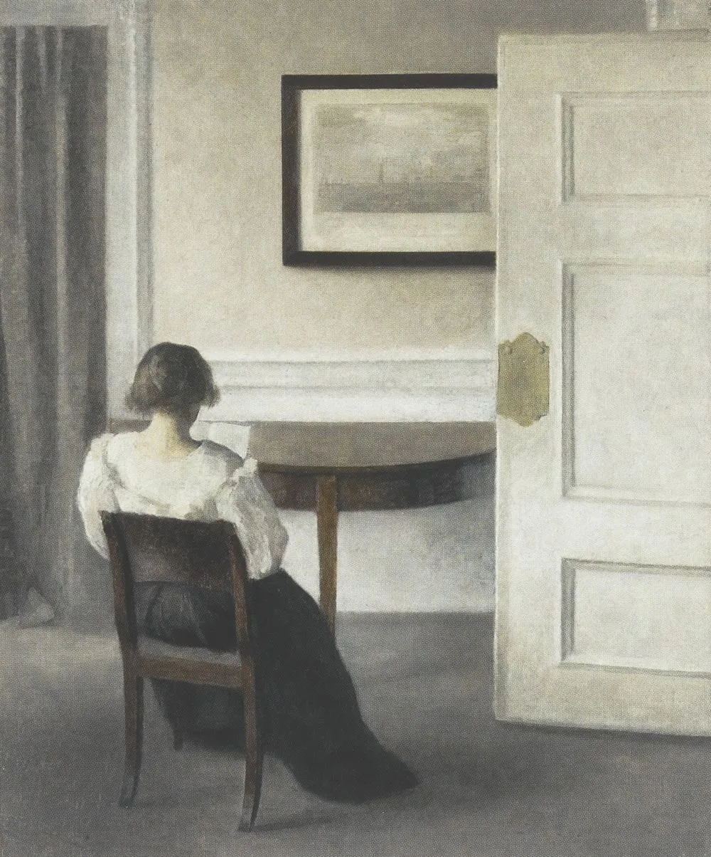 Ida in an interior, Vilhelm Hammershøi