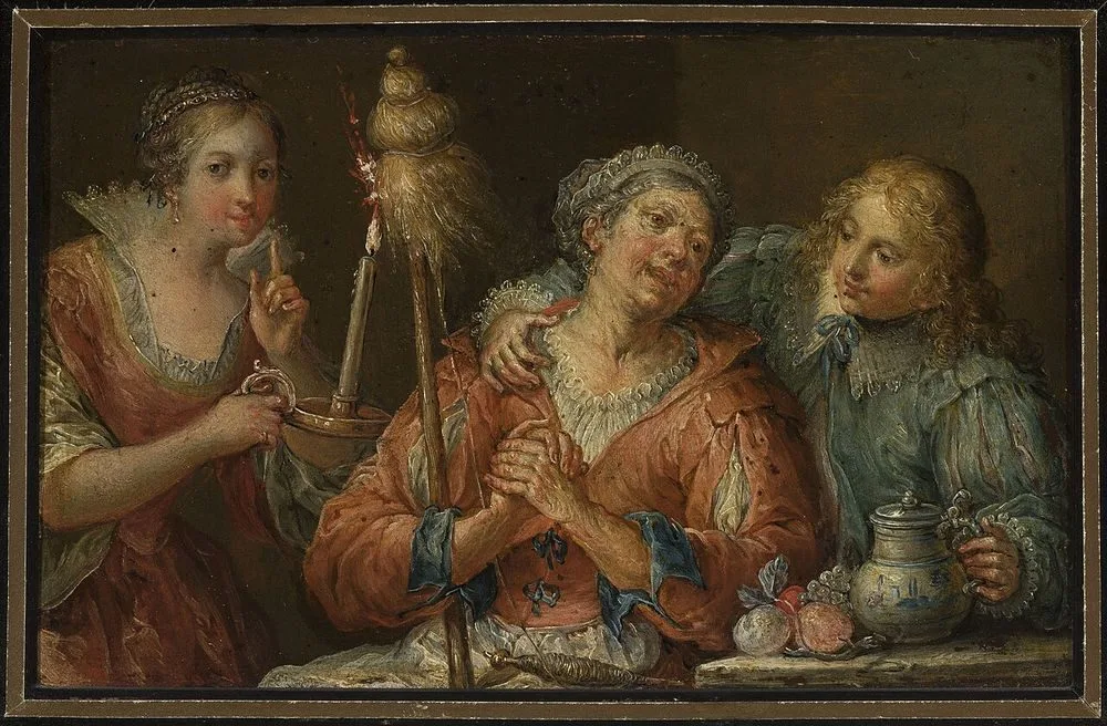 Ill-matched couple., Johann Georg Platzer