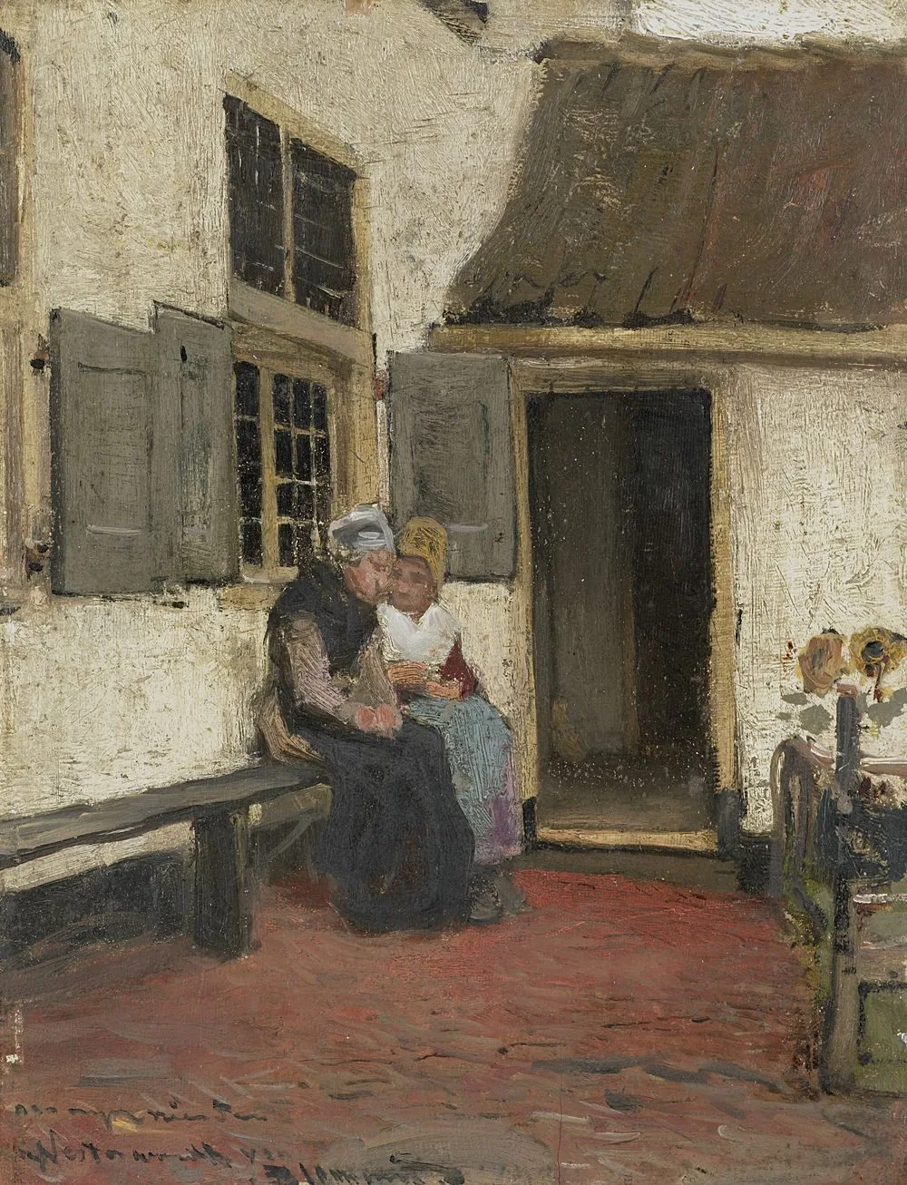 Neighborly Gossip, Bernard Blommers