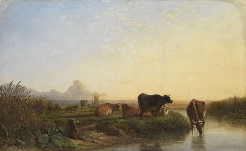 Landscape with Cattle: “Dagenham Gulf”, John Frederick Tennant