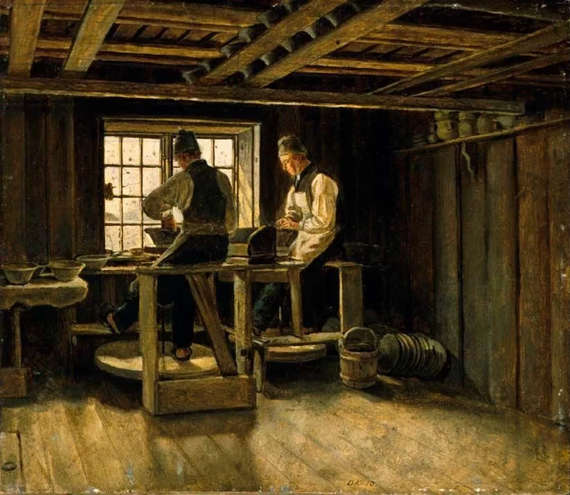 A Potter’s Workshop, Adolph Tidemand