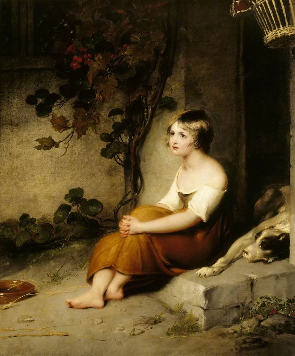 A Child at a Cottage Door, Richard Westall