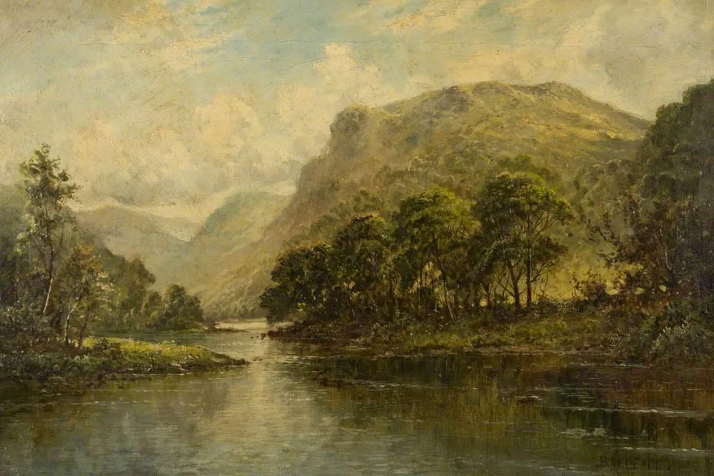 In a Welsh Valley near Betws-y-Coed, Benjamin Williams Leader