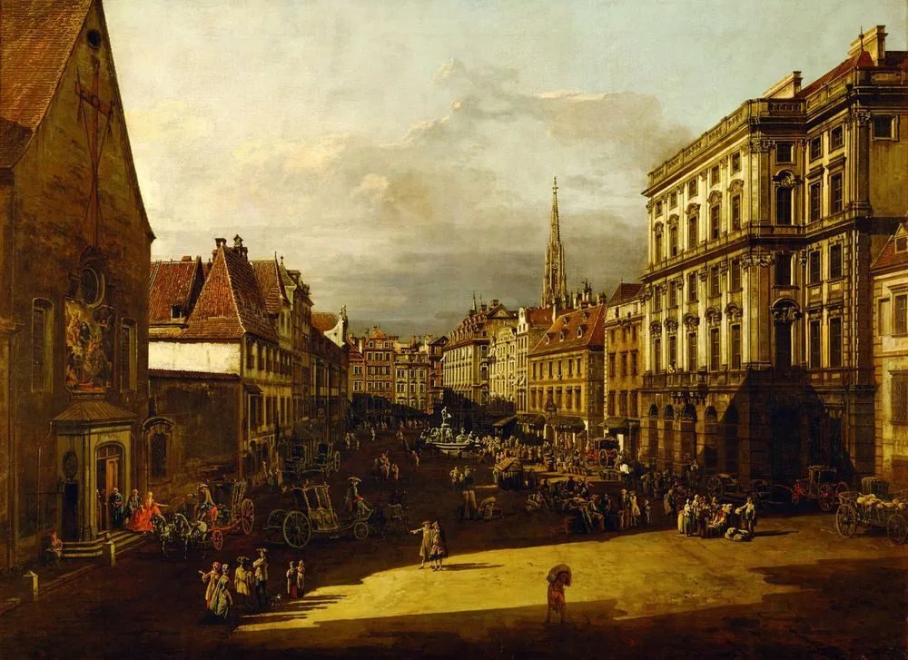 Mehlmarkt in Vienna, Bernardo Bellotto