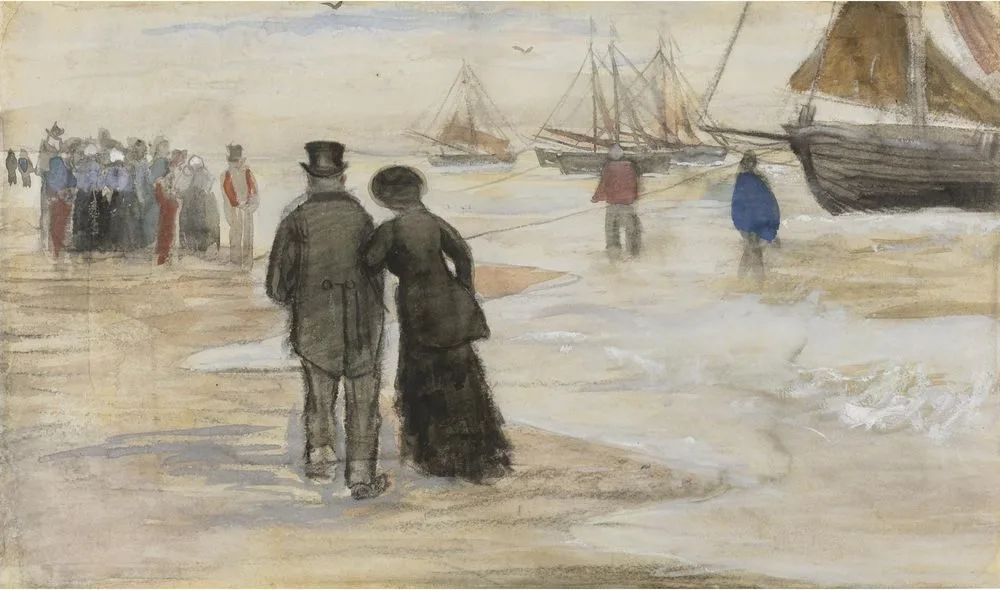 The Beach at Scheveningen, Vincent van Gogh