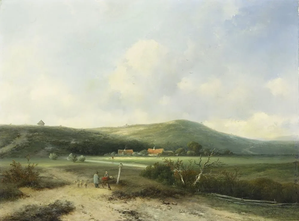 View in the Dunes, Johannes Franciscus Hoppenbrouwers