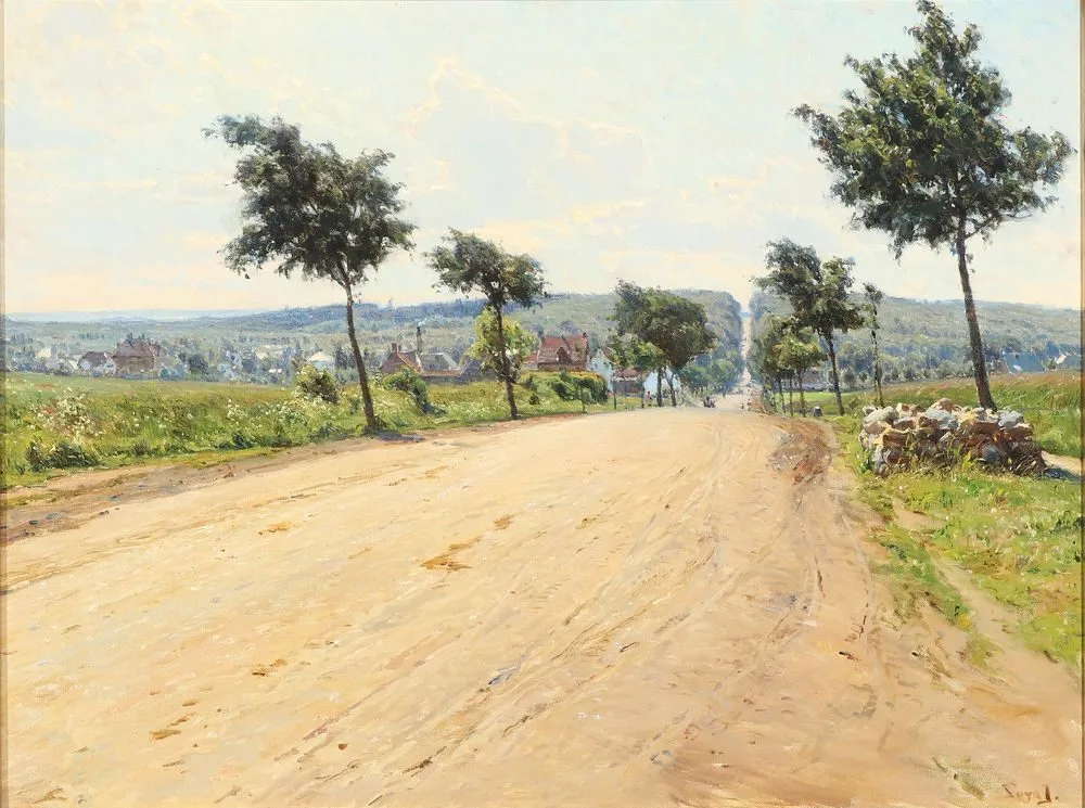 Danish summer landscape at Holte.