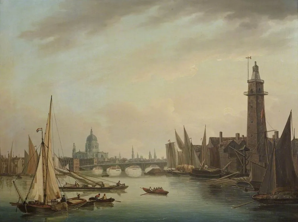 The Thames with St Paul’s Cathedral, London, John Thomas Serres