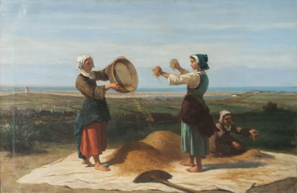 Vanneuses, femmes aux environs de Carnac, Théodore Valério