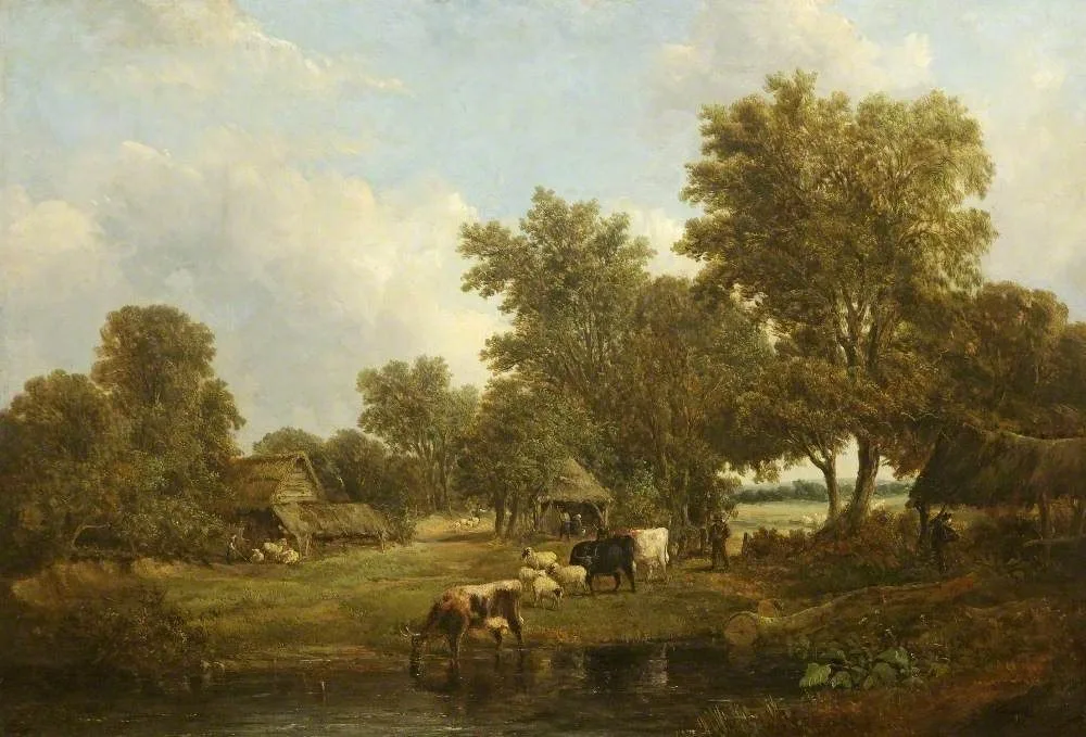 A Farmstead among Trees, Alfred Vickers