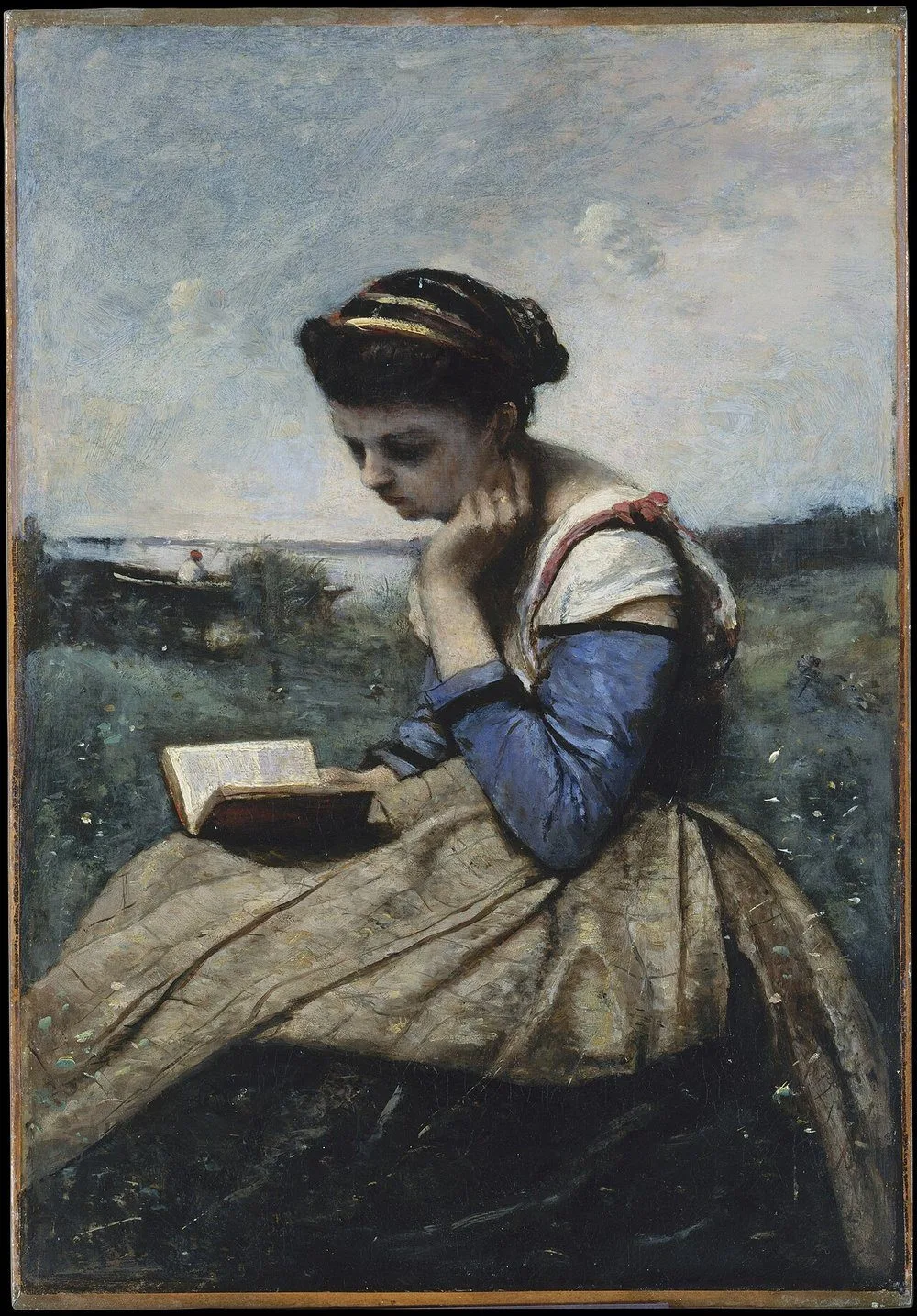 Femme Lisant, Jean-Baptiste Camille Corot