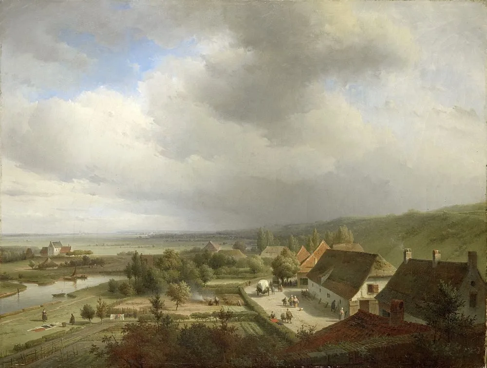 Hilly Landscape near Wageningen, Abraham Johannes Couwenberg