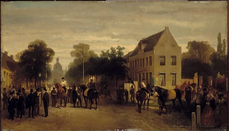 View on Amsterdam, Plantage Middellaan near the French Garden