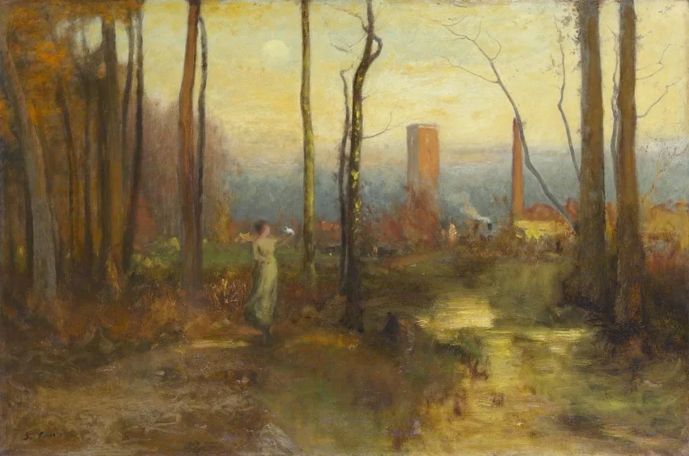 The Mill Stream, Montclair, New Jersey, George Inness