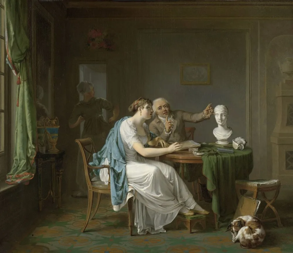 The Drawing Lesson, Louis Moritz