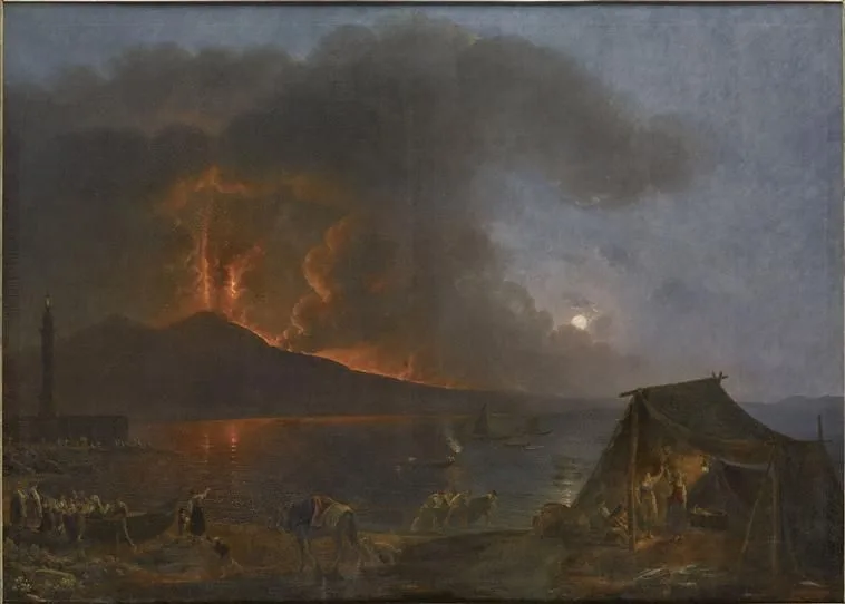 Eruption du Vésuve en 1812
