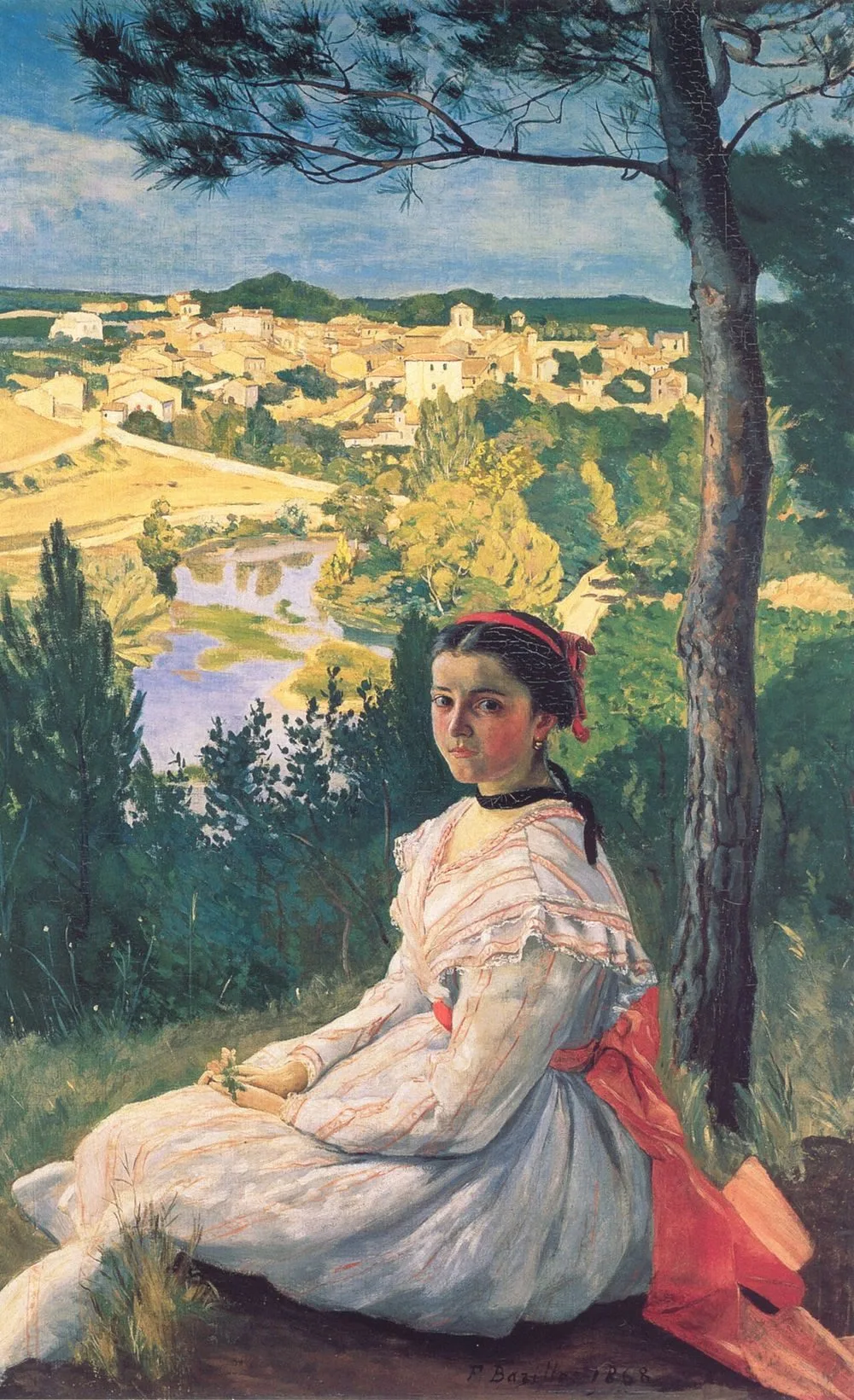 View of the Village, Frédéric Bazille