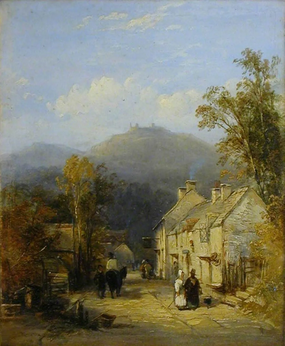 Street Scene, Llangollen, Wales, Thomas Creswick