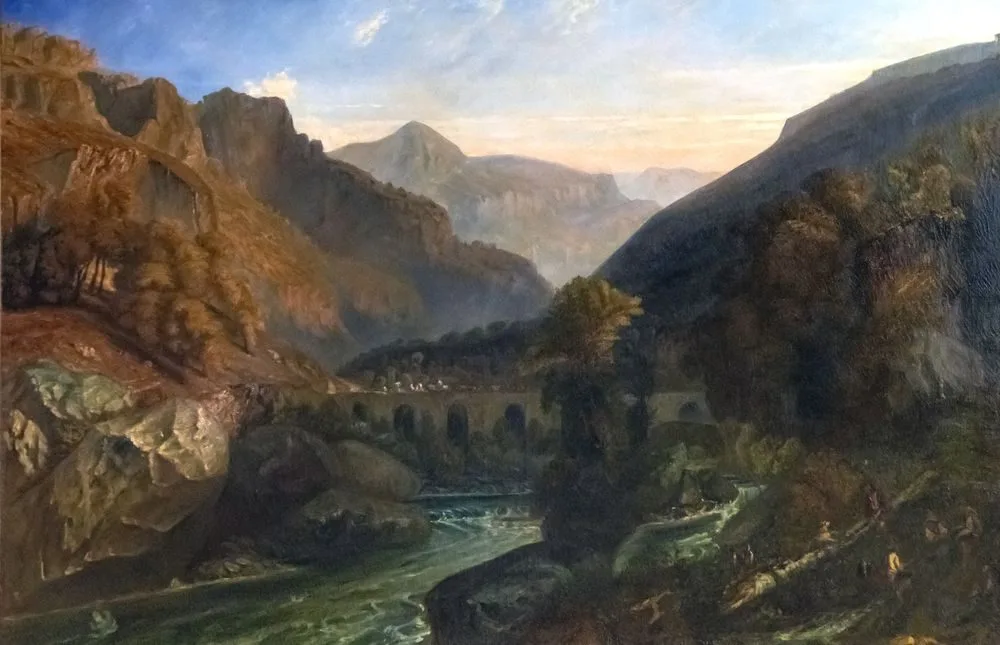 Vue prise aux environs du col de Tende, Paul Huet